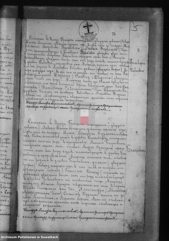 Obraz 9 z jednostki "Księga Urodzeń 1893-1894 Przerośl"