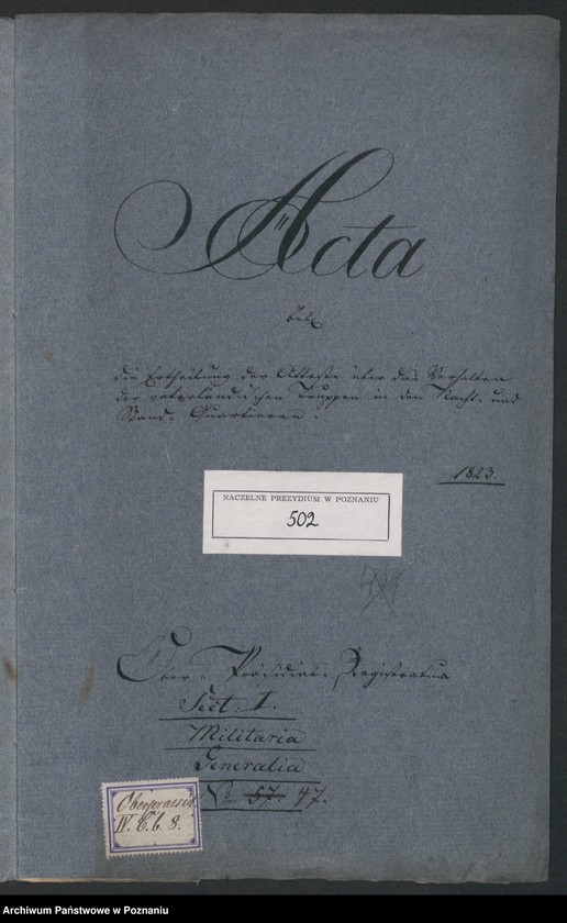 Obraz 2 z jednostki "Die Erteilung der Atteste über das Verhalten der vaterländischen Truppen in den Nacht- und Stand-Quartieren."