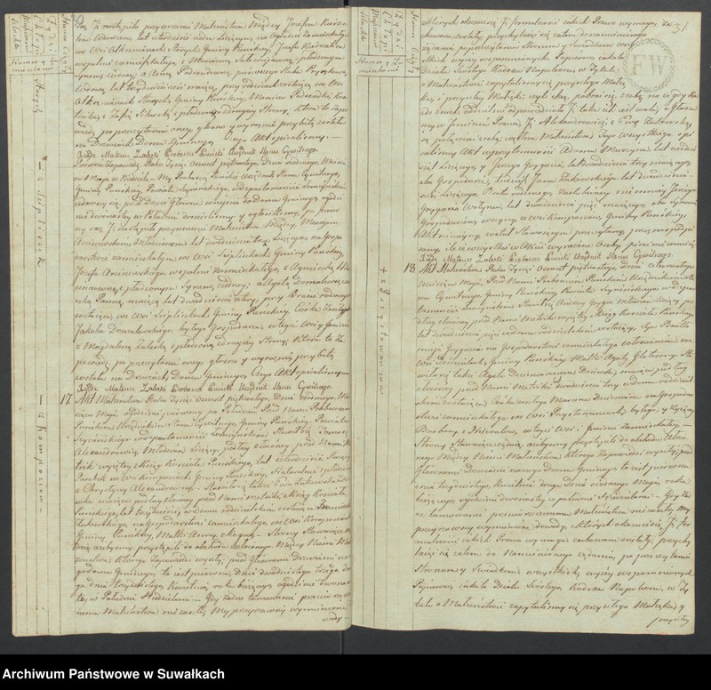 image.from.unit.number "Akta małżeńskie gminy puńskiey od pierwszego stycznia do dnia ostatniego grudnia 1815 roku."
