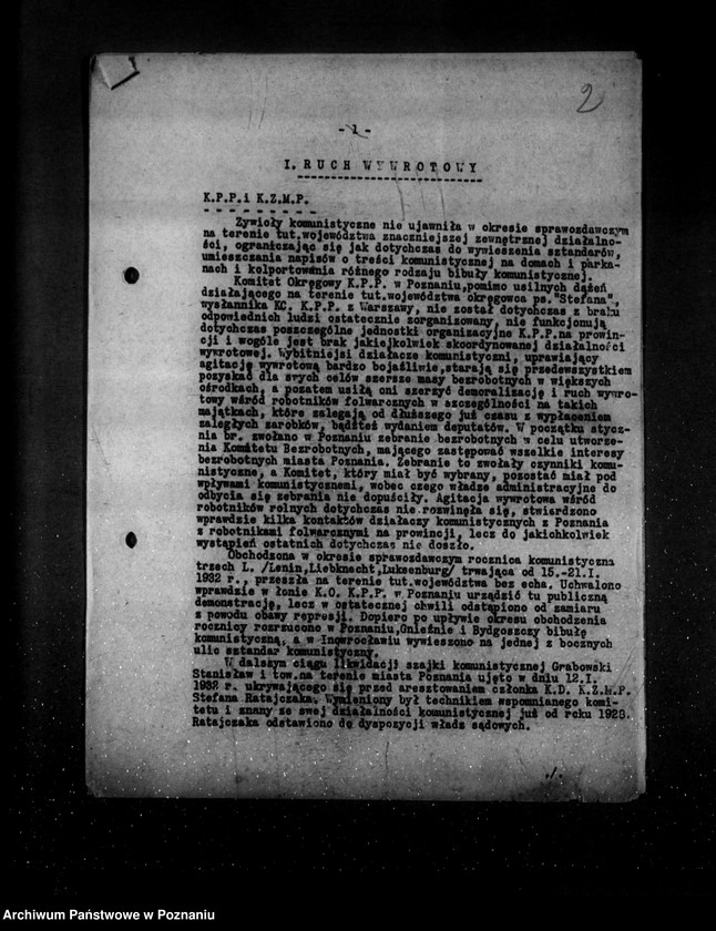 Obraz 6 z jednostki "Sprawozdania okresowe ze stanu bezpieczeństwa za miesiące styczeń-czerwiec 1932 r. /nr 1-6/"