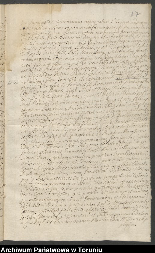 image.from.unit.number "Teresa z Konopackich Kruszyńska, kasztelanowa gdańska-akta procesowe przeciw księdzu Stanisławowi Białochoskiemu (Białochowski), kanonikowi kijowskiemu"