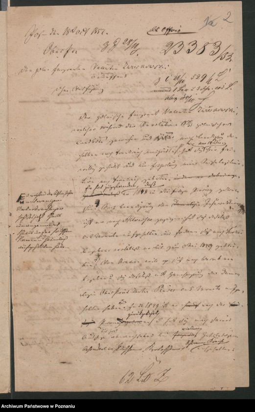 Obraz 5 z jednostki "A. betr. den polnischen Emigranten Valentin von Zwierkowski"