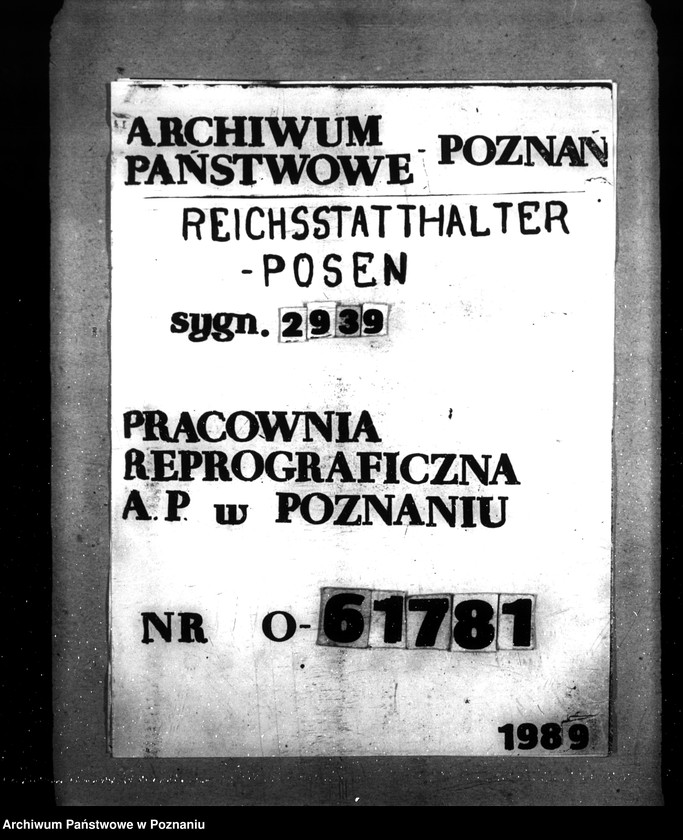 Obraz 1 z jednostki "Polizeidienststelle Dominikanerkloster, Posen"