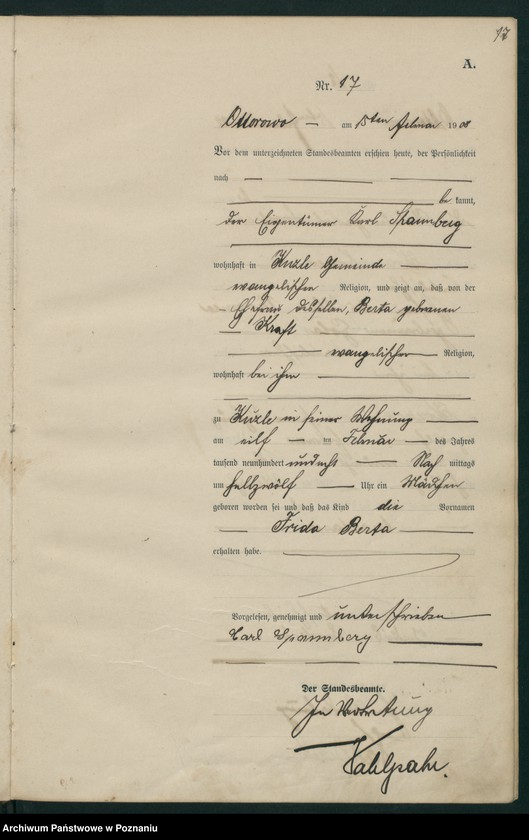 Obraz 20 z jednostki "Geburts-Haupt-Register"
