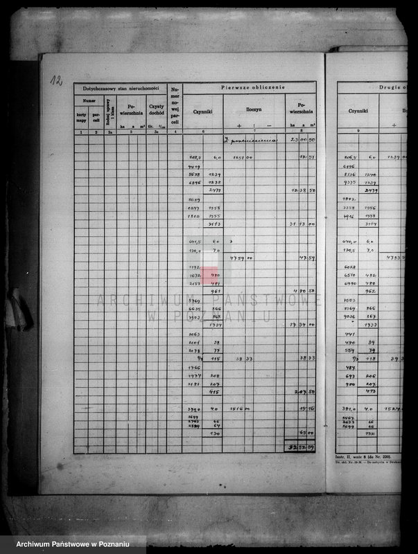 Obraz 16 z jednostki "/Obliczenie pomiarowe obrębu Dębowo i Dąbrowa w powiecie wyrzyskim wraz ze szkicami polowymi/"