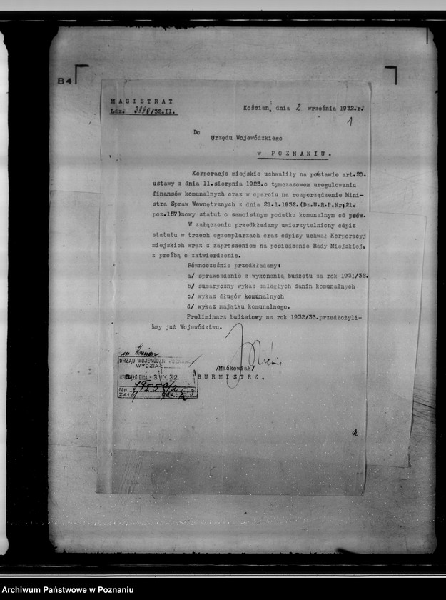 Obraz 5 z jednostki "Akta dotyczące miasta Kościan - daniny komunalne"