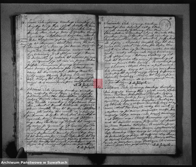 Obraz 18 z jednostki "Akta Urodzonych Gminy Filipowskiey od 1-go Stycznia 1816 R-u"