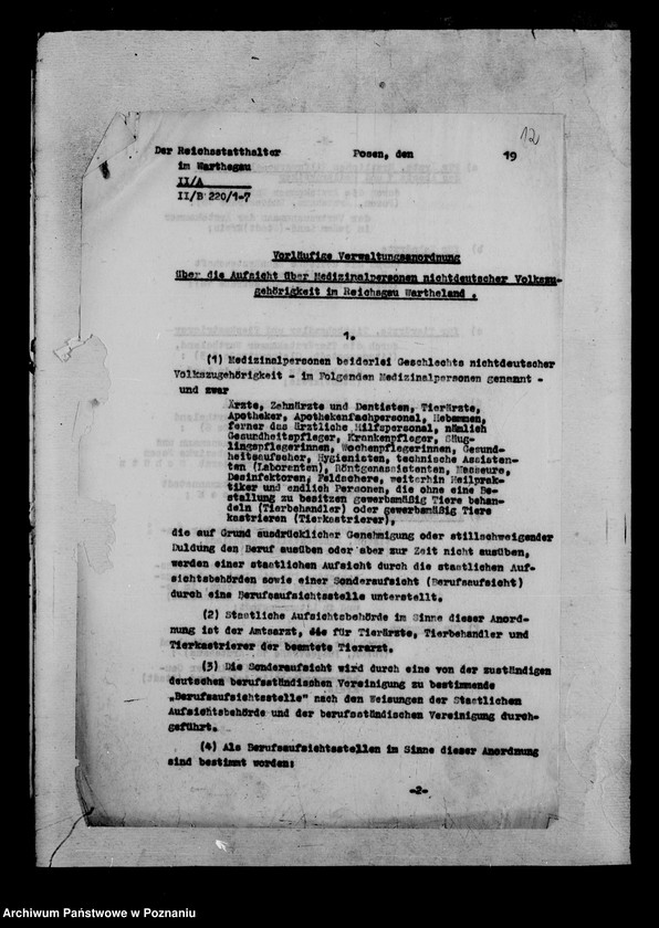 Obraz 16 z jednostki "Aufsicht über nicht deutsche Medizinalpersonen"