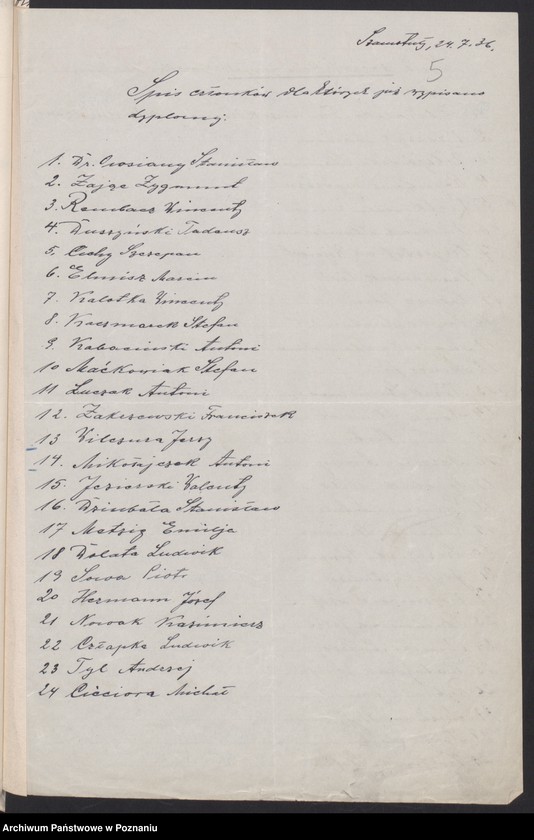 Obraz 8 z jednostki "Szamotuły - akta koła."