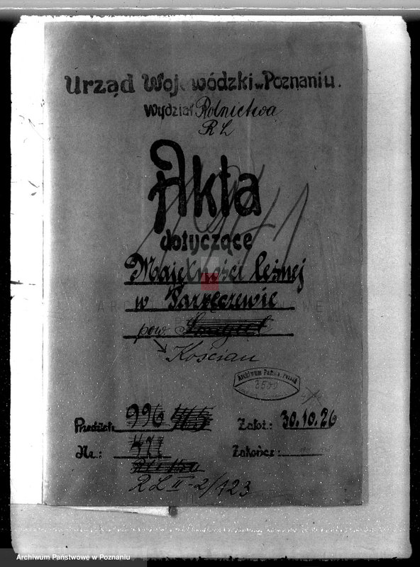 Obraz 4 z jednostki "Majętność Osowo - Stare powiat kościański"