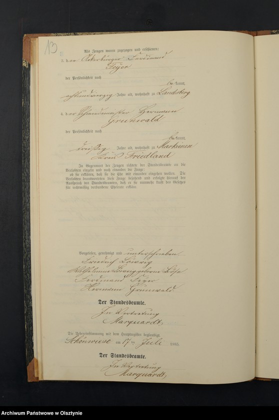 image.from.unit.number "Heiraths-Neben-Register Nr 1 - 16"
