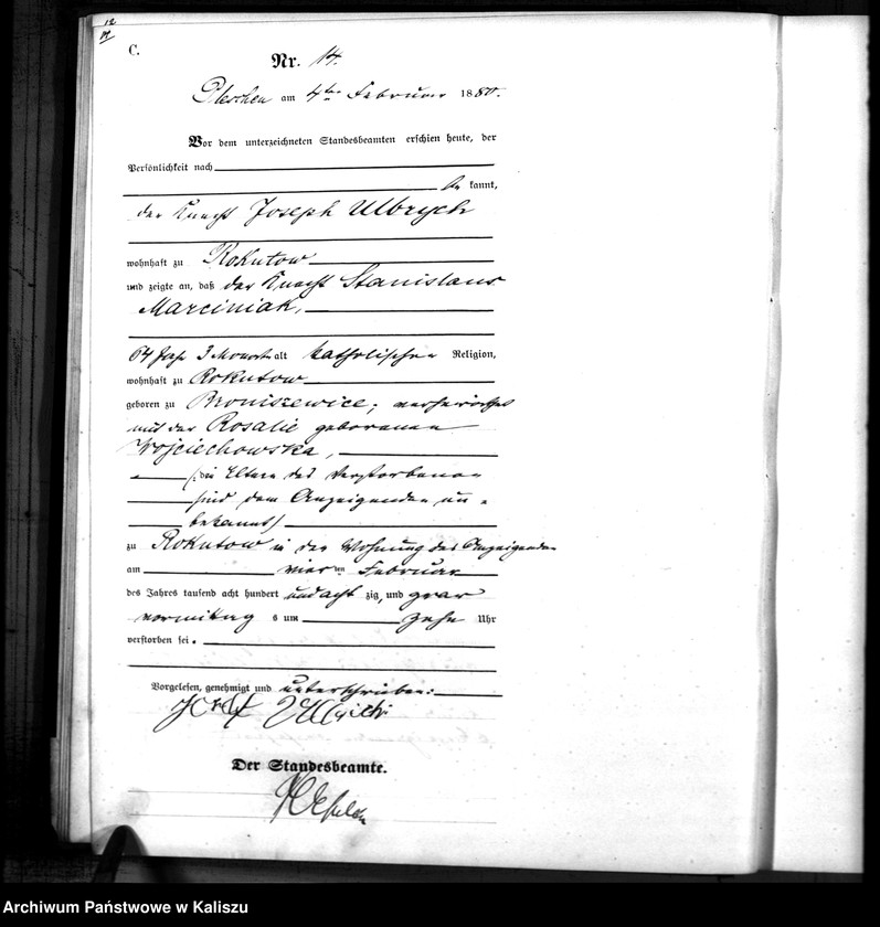 Obraz 17 z jednostki "[Księga zgonów]"