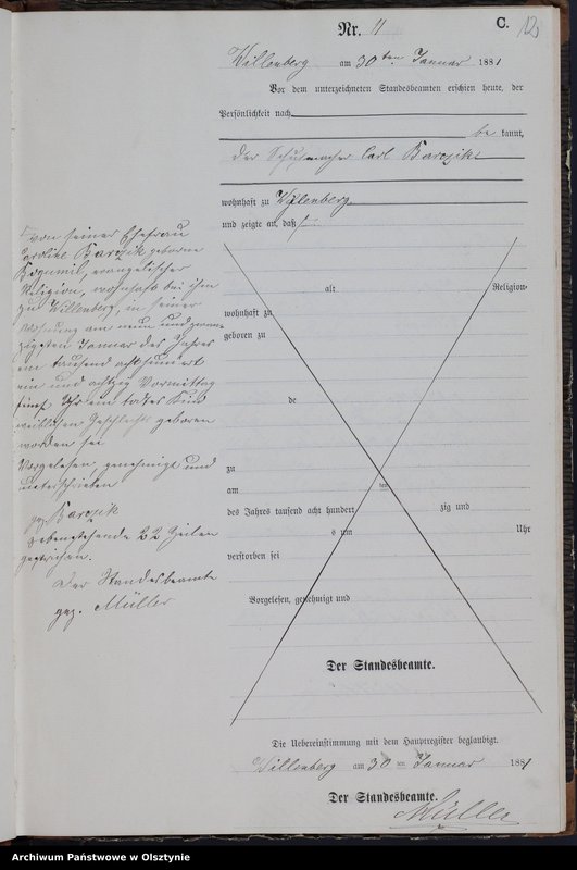 image.from.unit.number "Sterbe-Neben-Register Nr 1 - 98"