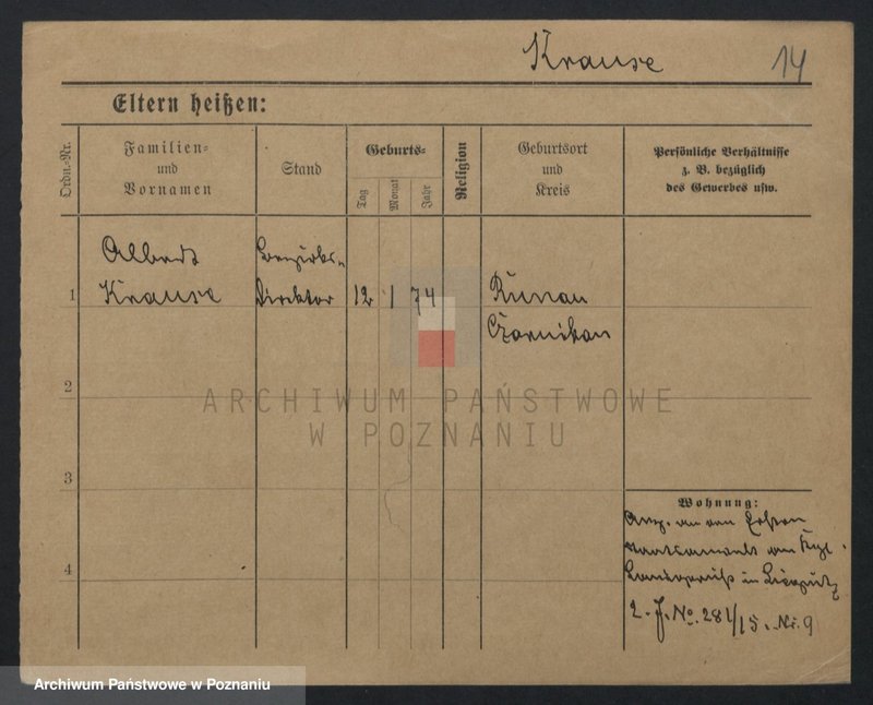 Obraz 14 z jednostki "Krause (samotni mężczyźni i kobiety do Irmgard)"