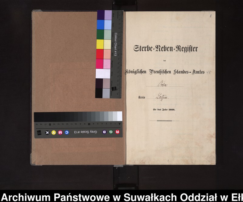 image.from.unit.number "Sterbe-Neben-Register des Königlichen Preussischen Standes-Amtes Orlen Kreis Loetzen"