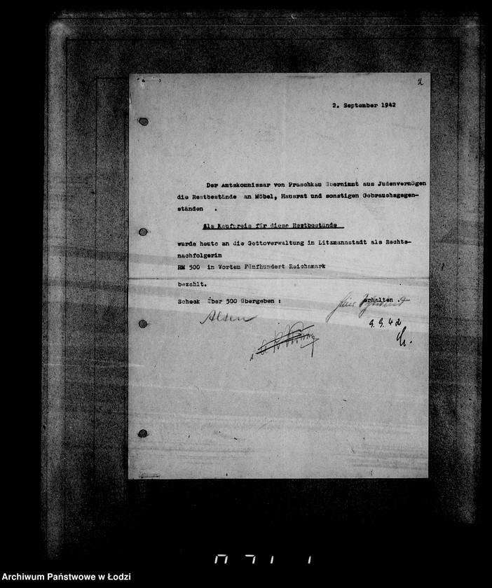 Obraz 6 z jednostki "Sonderkonto 12300. Belege 401-500"