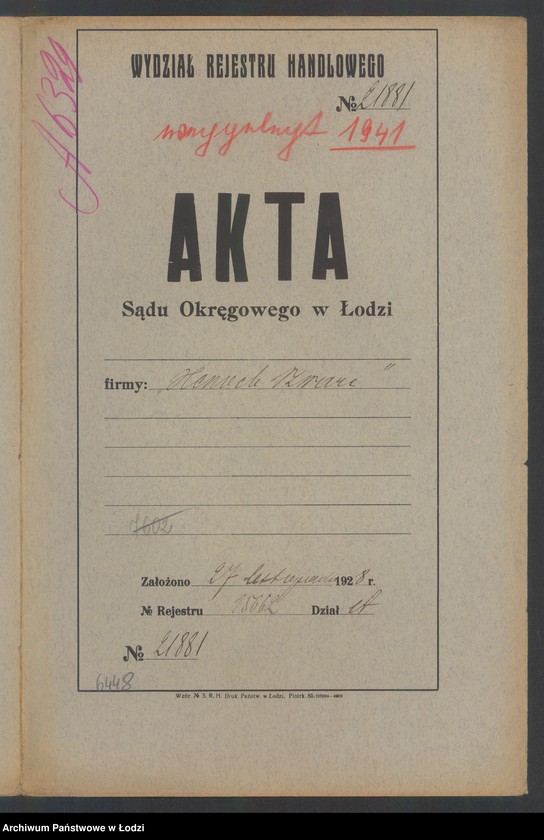 Obraz 2 z jednostki "Henoch Szwarc – stolarnia mechaniczna"