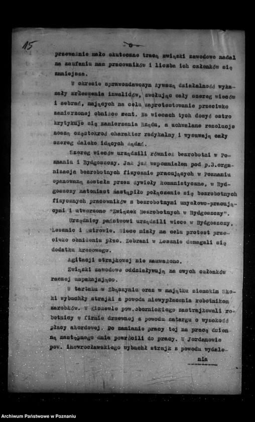 Obraz 19 z jednostki "Sprawozdania sytuacyjne miesięczne za miesiące listopad-grudzień 1925 r."