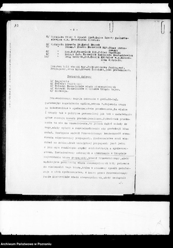 Obraz 14 z jednostki "/Zebranie periodyczne wojewódzkie naczelników władz i urzędów niezespolonych II instancji/"