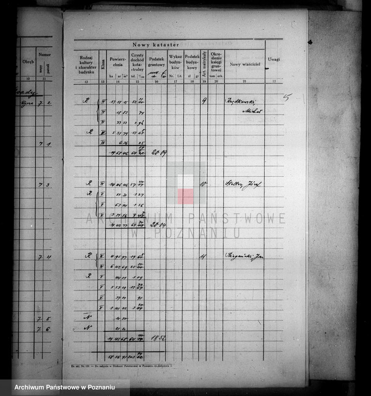 Obraz 9 z jednostki "Ostateczny rejestr pomiarowy majątku Wyrza powiatu wyrzyskiego"