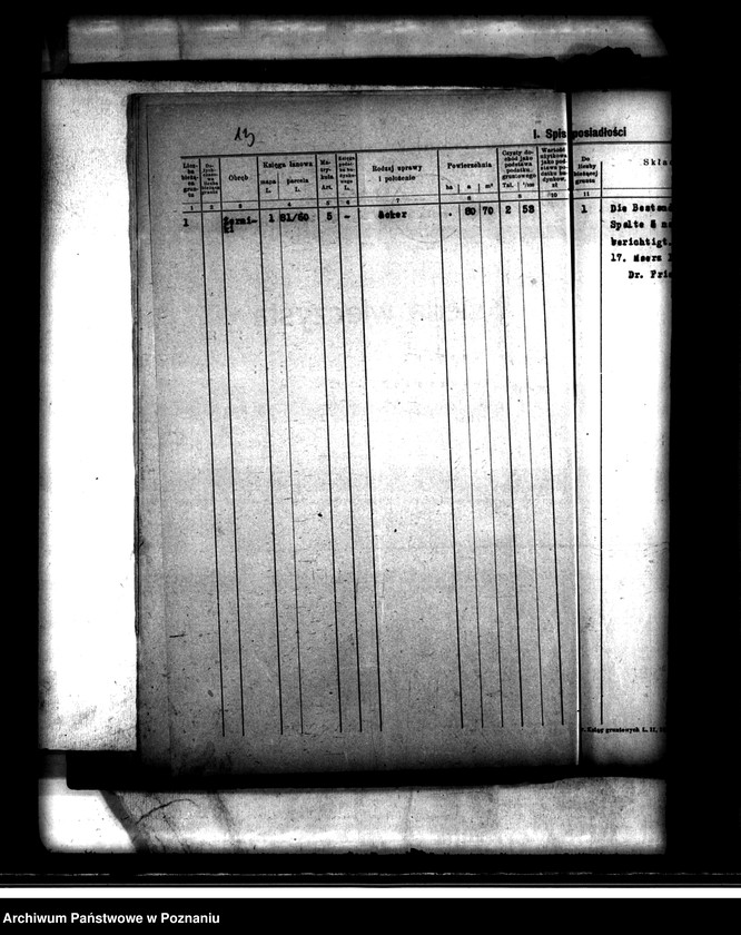 Obraz 17 z jednostki "Majątek Łukowo powiatu obornickiego wyłączenie z art. 4 i 5 ustawy o wykonaniu reformy rolnej"