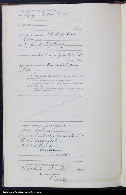 Obraz 15 z jednostki "Heiraths-Neben-Register Nr 1 - 17"