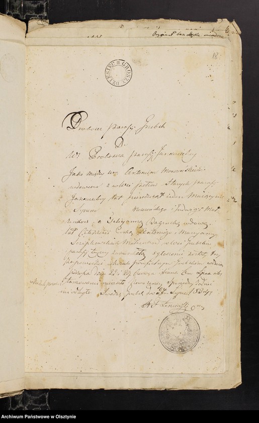 image.from.unit.number "Annexa z Parafii Janowieckiey z Roku 1834"