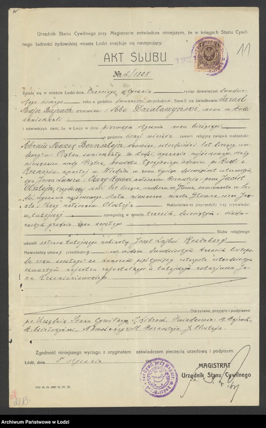 Obraz 13 z jednostki "Abram Moszek Bornsztajn – sprzedaż ubrań"