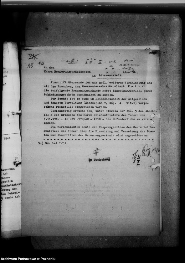 Obraz 19 z jednostki "Abordnung von Beamten"