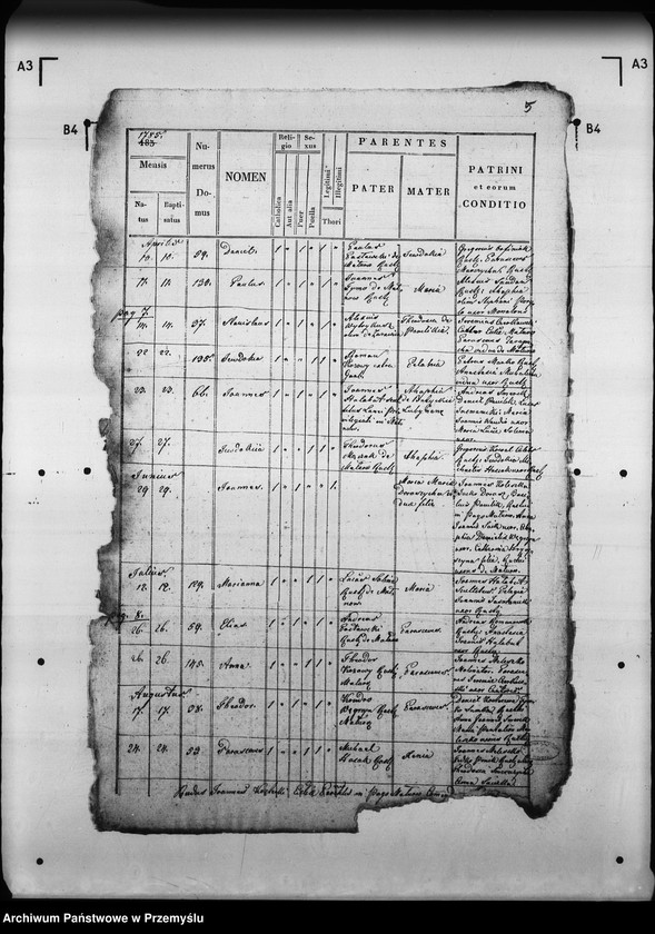 Obraz 10 z jednostki "[Kopie ksiąg metrykalnych parafii Małnów (dekanat Mościska)]"