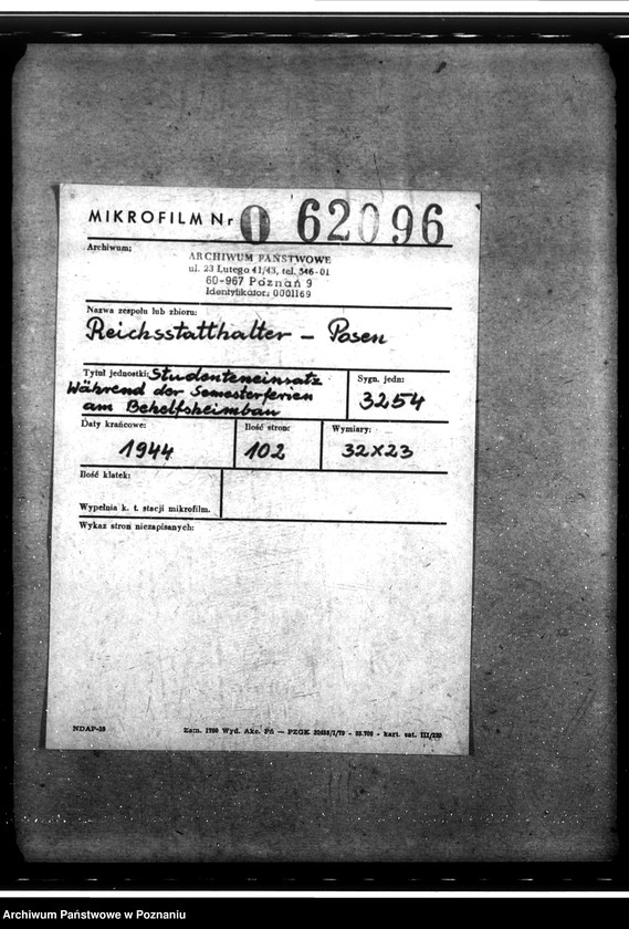 Obraz 2 z jednostki "Studenteneinsatz während der Semsterferien am Behelfsheimbau"