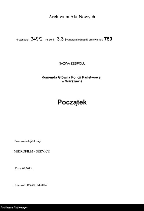 image.from.unit.number "Uzbrojenie [i wyposażenie jednostek] Policji Państwowej. Rejestr [przychodów i rozchodów sprzętu], wykazy, [pokwitowania] korespondencja."