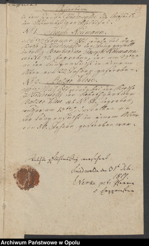 image.from.unit.number "Duplikate der Kirchen-Matrikel von Friedewalde 1817-1844 [wyznanie rzymskokatolickie]"