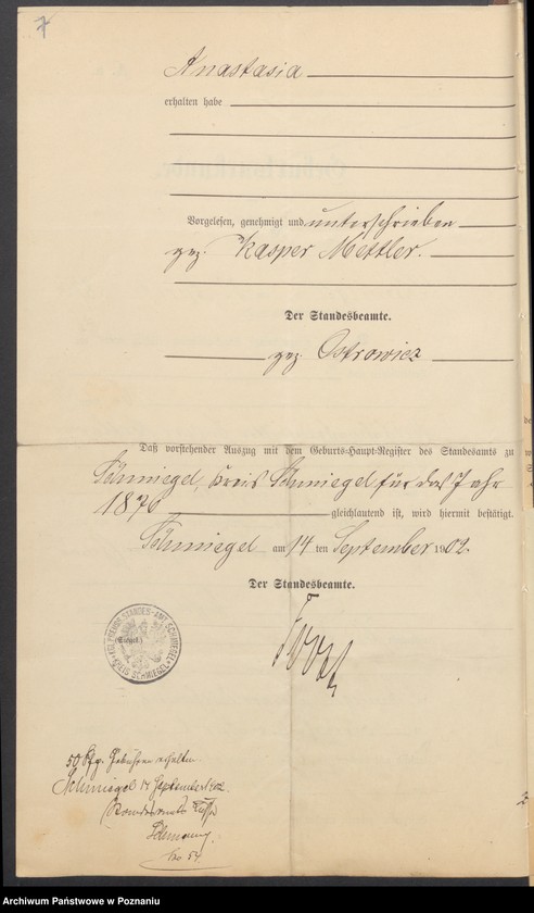 Obraz 9 z jednostki "[Dokumenty dostarczone przez narzeczonych do zawarcia związku małżeńskiego za 1902 rok. Tom XVI]"