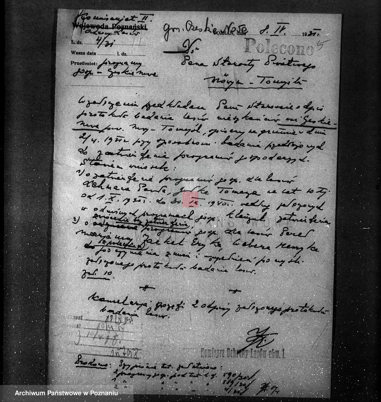 Obraz 9 z jednostki "/Różne sprawy leśne, protokóły badania gospodarki leśnej/"