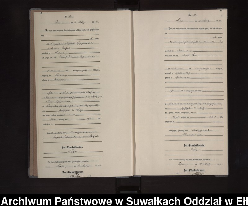 image.from.unit.number "Sterbe-Neben-Register des Königlichen Preussischen Standes-Amtes Orlen Kreis Loetzen"