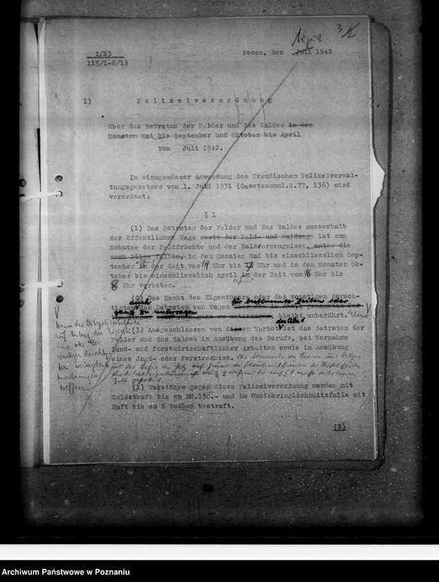 Obraz 7 z jednostki "Polizeiverordnung zum Schutze der Feldfrüchte und der Walderzeugnisse"