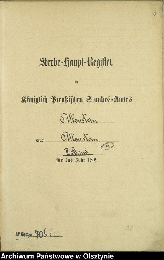 image.from.unit.number "Sterbe-Haupt-Register Tom II,Nr 400 - 529"