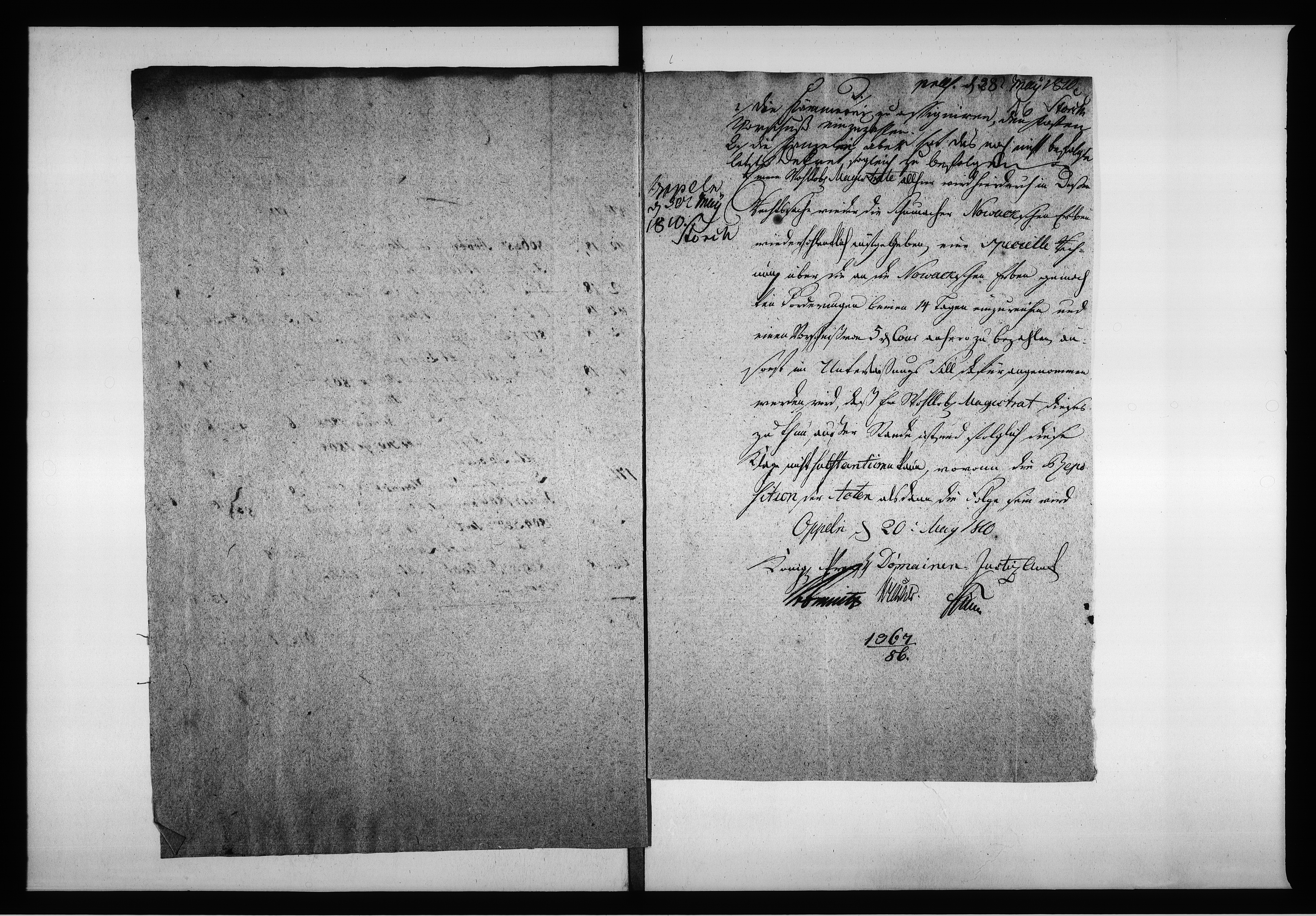 Obraz 17 z jednostki "Manual Akten des Magistrats zu Oppeln wegen der Forderung von Baudenpachtgefälle an die Andreas Nowackschen Erben auf dem hiesigen Schloss Grunde wohnhaft"