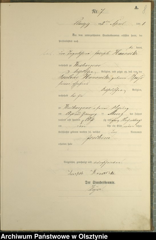 image.from.unit.number "Geburts-Haupt-Register Nr 1 - 22"