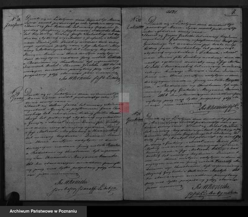 Obraz 9 z jednostki "Dowody urodzonych, zaślubionych i zmarłych"