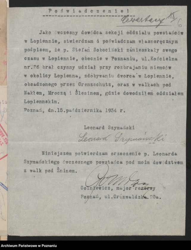 Obraz 8 z jednostki "Poznań - koło czwartaków - akta koła."