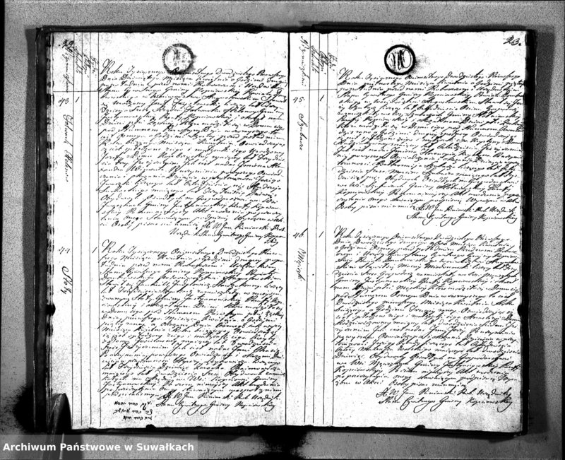 image.from.unit.number "Akta Urodzonych Gminy Kopciowskiey Powiatu Dombrowskiego w Woiewództwie Augustowskim od dnia Pierwszego Miesiąca Stycznia 1821 Roku"