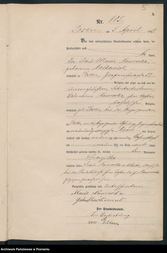 Obraz 8 z jednostki "Księga urodzeń t. II"