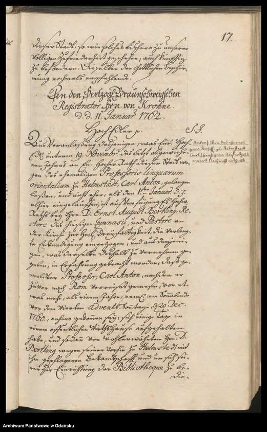 image.from.unit.number "[Liber missivarum]. Index nominum eorum ad quos litterae praecedentes exaratae sunt. Register der in den […] Briefen enthaltenen Sachen"