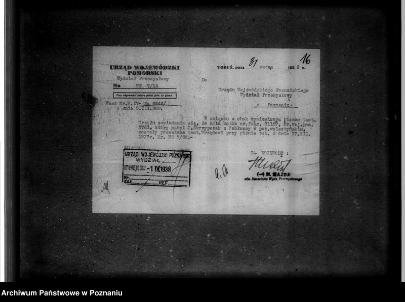 Obraz 20 z jednostki "Tartak J. Skrzypczaka w Jabłonnie powiat wolsztyński nr woj. kotła 6846"