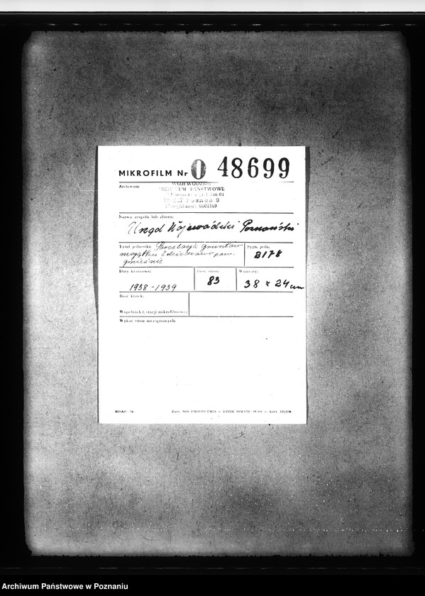 Obraz 2 z jednostki "Parcelacja gruntów majątku Zdziechowo powiat gnieźnieński"