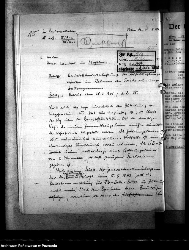 Obraz 19 z jednostki "Kontingentierte Baustoffe für Sonderbauprogramm"