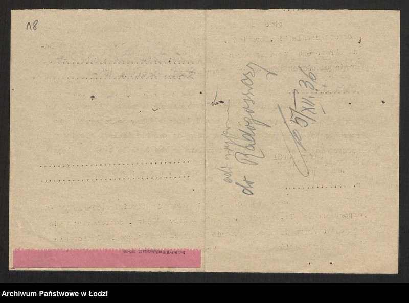 Obraz 20 z jednostki "Adolf Siedlecki, Robert Mader - Adolf Siedlecki i S-ka- prowadzenie tkalni zarobkowej"