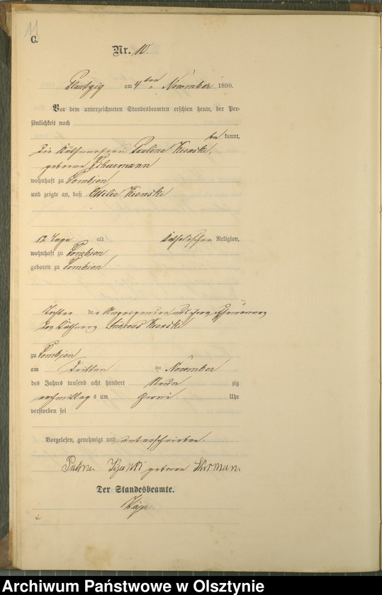 image.from.unit.number "Sterbe-Haupt-Register Nr 1 - 11"